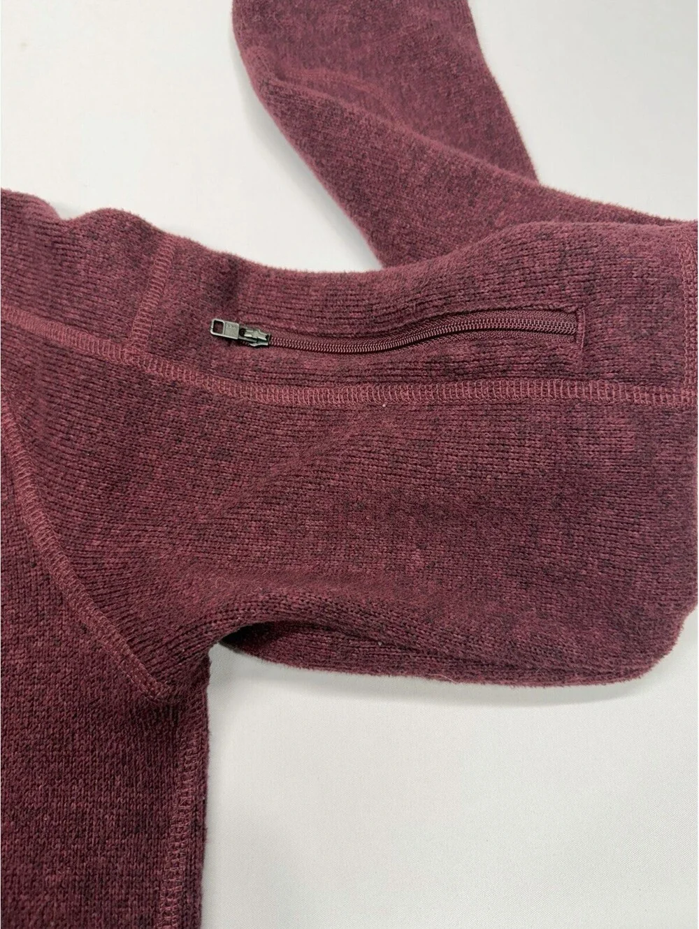 Patagonia Better Sweater Jacket Womens Med Maroon Fleece Full Zip Pocket Outdoor